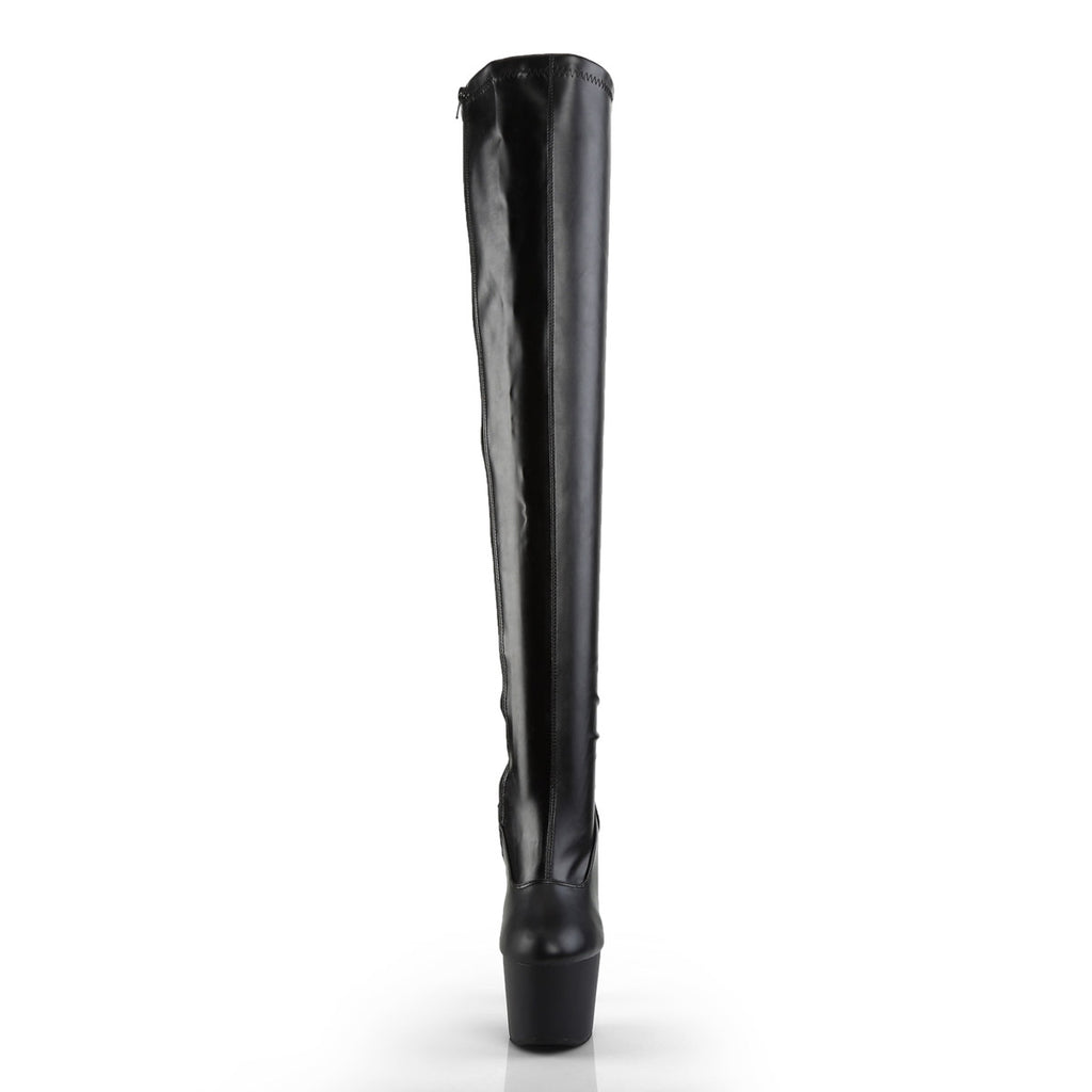 Sexy Stretch Stiletto Platforms Zip Side Thigh High Boots Shoes Pleaser Pleaser ADORE/3000