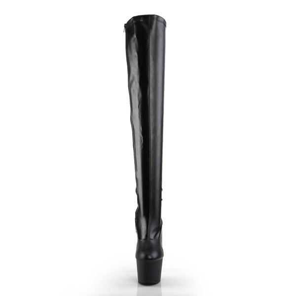 Sexy Stretch Stiletto Platforms Zip Side Thigh High Boots Shoes Pleaser Pleaser ADORE/3000