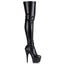 Sexy Stretch Stiletto Platforms Zip Side Thigh High Boots Shoes Pleaser Pleaser ADORE/3000