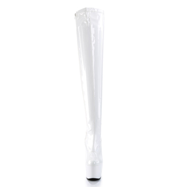 7" Heel, 2 3/4" PF Stretch Thigh Boot, Side Zip Pleaser Pleaser ADORE/3000