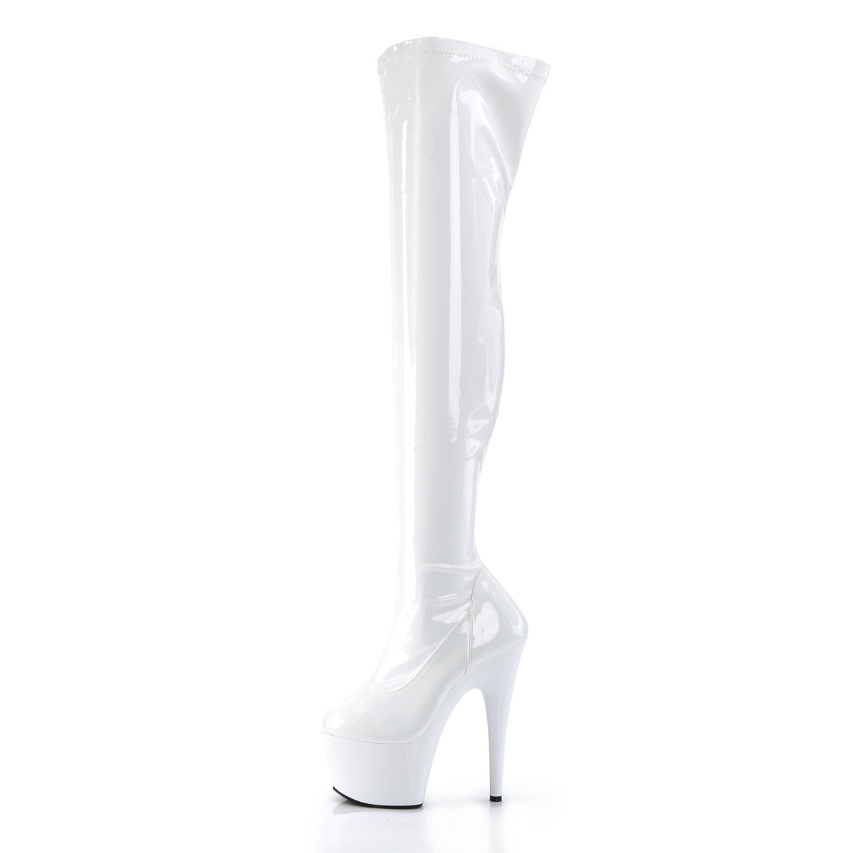 7" Heel, 2 3/4" PF Stretch Thigh Boot, Side Zip Pleaser Pleaser ADORE/3000