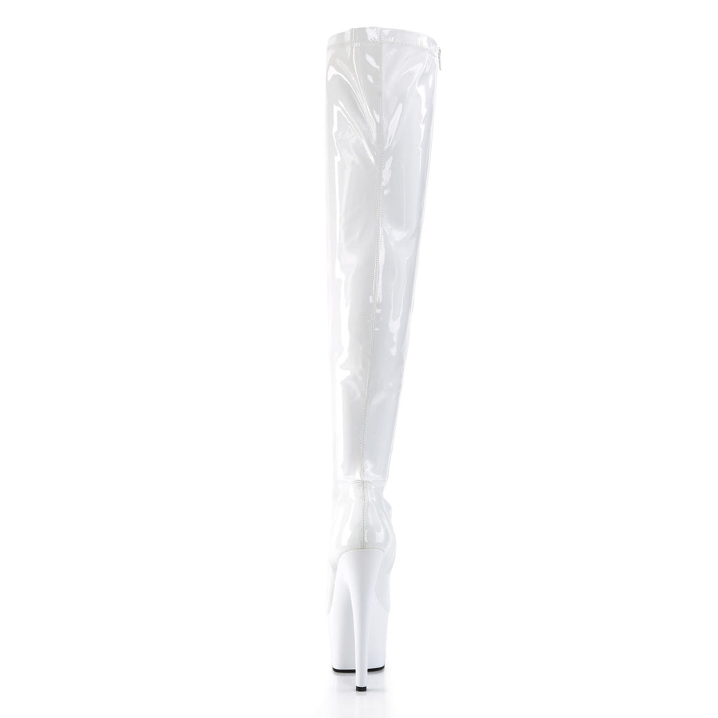 7" Heel, 2 3/4" PF Stretch Thigh Boot, Side Zip Pleaser Pleaser ADORE/3000
