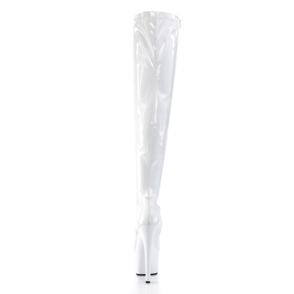 7" Heel, 2 3/4" PF Stretch Thigh Boot, Side Zip Pleaser Pleaser ADORE/3000