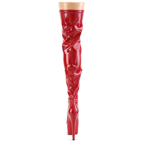 7" Heel, 2 3/4" Pf Stretch Thigh Boot, Side Zip Pleaser Pleaser ADORE/3000HWR