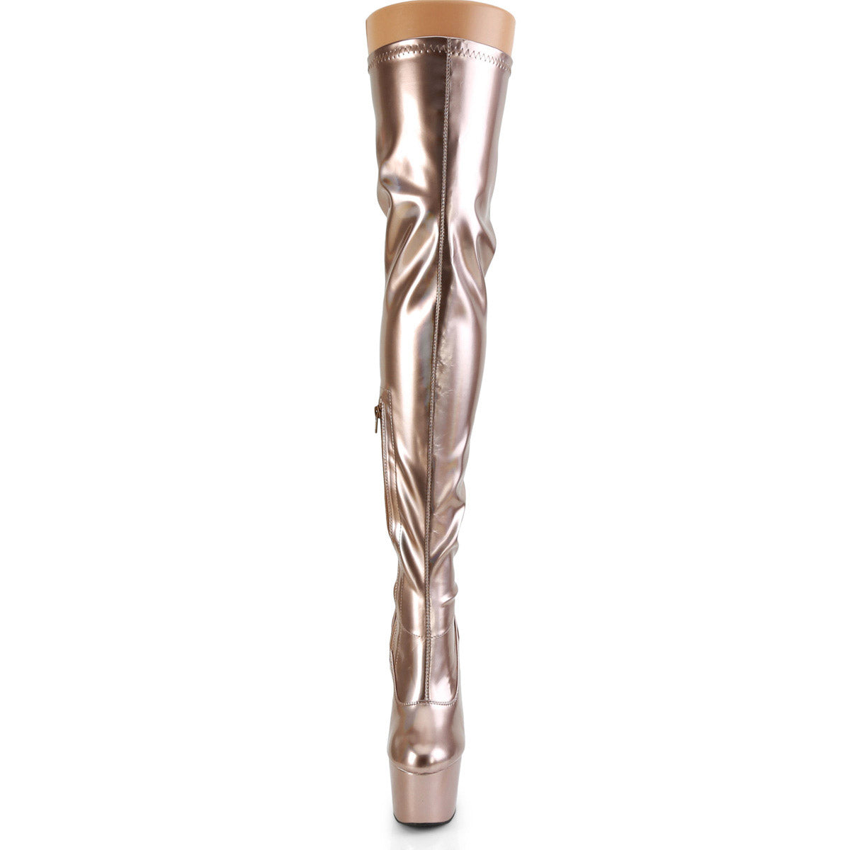 7" Heel, 2 3/4" Pf Stretch Thigh Boot, Side Zip Pleaser Pleaser ADORE/3000HWR