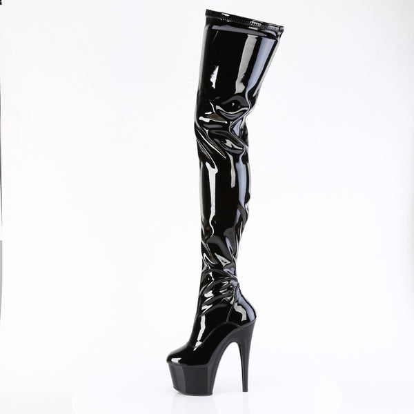 7" Heel, 2 3/4" Pf Stretch Crotch Boot, Side Zip Pleaser Pleaser ADORE/4000