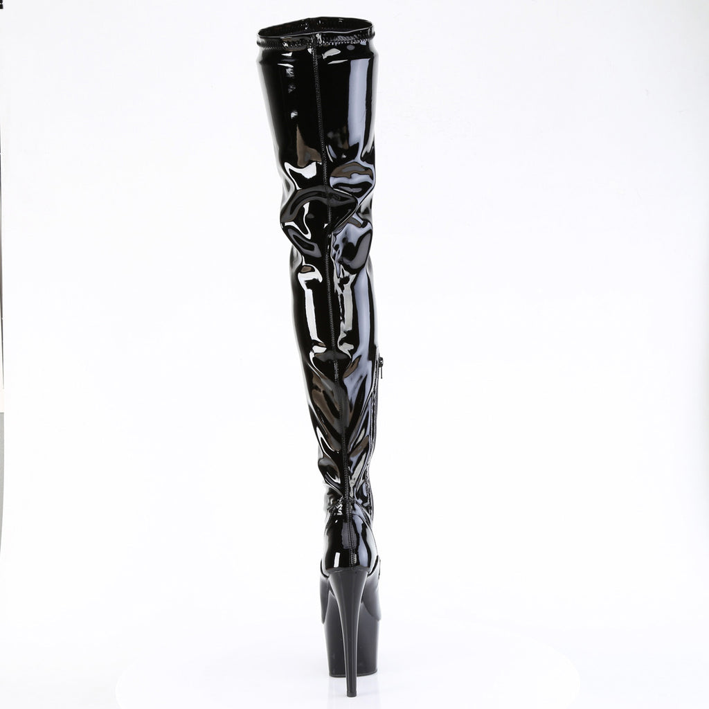 7" Heel, 2 3/4" Pf Stretch Crotch Boot, Side Zip Pleaser Pleaser ADORE/4000