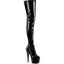 7" Heel, 2 3/4" Pf Stretch Crotch Boot, Side Zip Pleaser Pleaser ADORE/4000