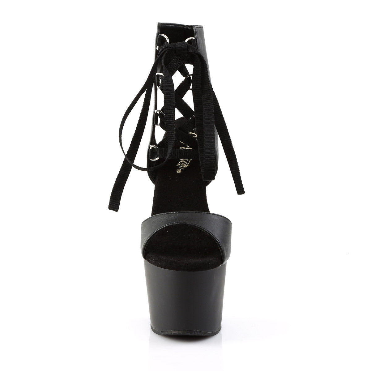 7" Heel, 2" PF Front Lace-Up Sandal Pleaser Pleaser ADORE/700/14