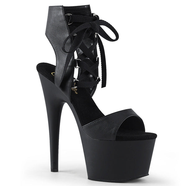 7" Heel, 2" PF Front Lace-Up Sandal Pleaser Pleaser ADORE/700/14