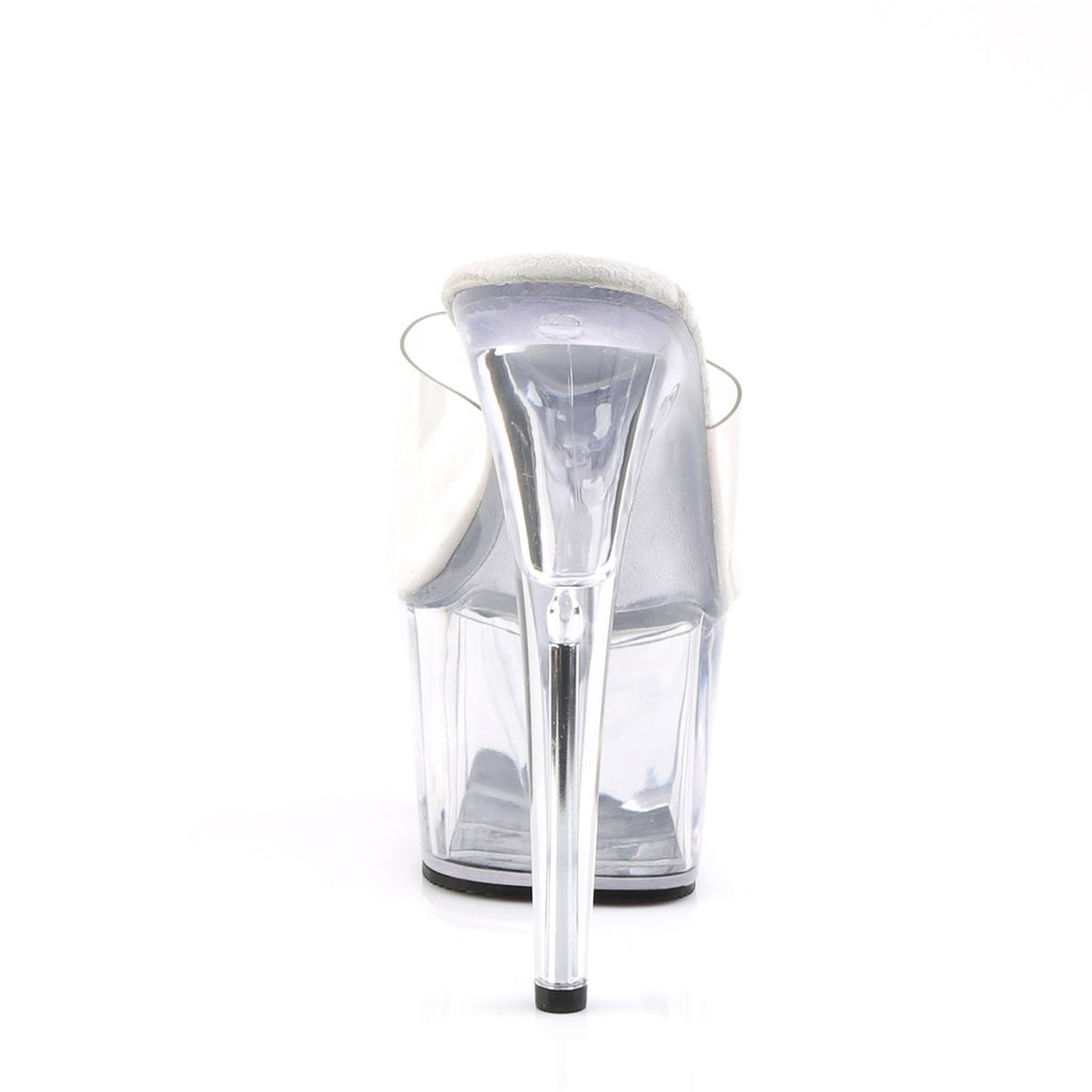 7" Heel, 2 3/4" PF Peep Toe Slide Pleaser  ADORE/701