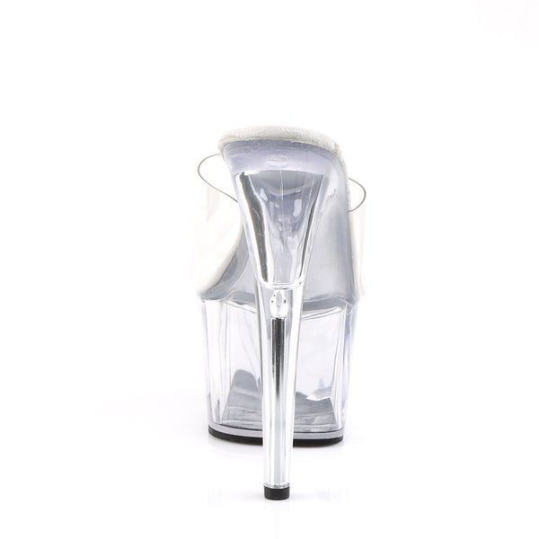 7" Heel, 2 3/4" PF Peep Toe Slide Pleaser  ADORE/701