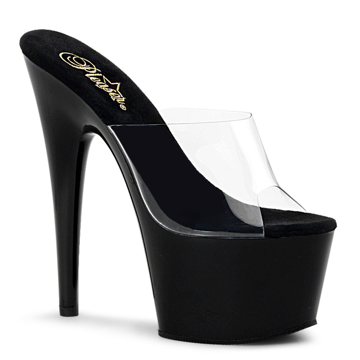 7" Heel, 2 3/4" PF Peep Toe Slide Pleaser  ADORE/701