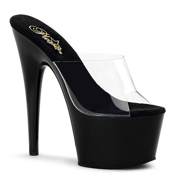 7" Heel, 2 3/4" PF Peep Toe Slide Pleaser  ADORE/701