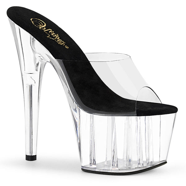 7" Heel, 2 3/4" Pf Slide Pleaser Pleaser ADO701/C/B/C