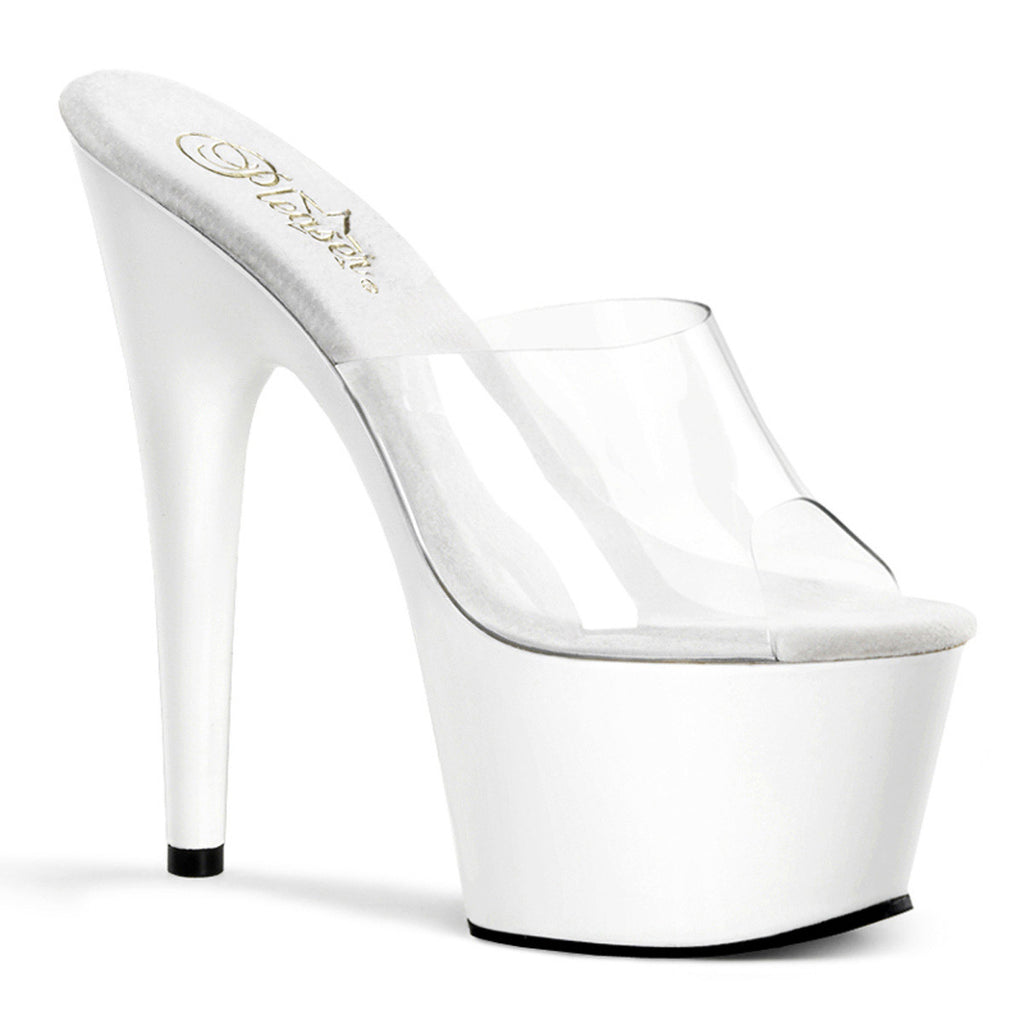 7" Heel, 2 3/4" PF Peep Toe Slide Pleaser  ADORE/701