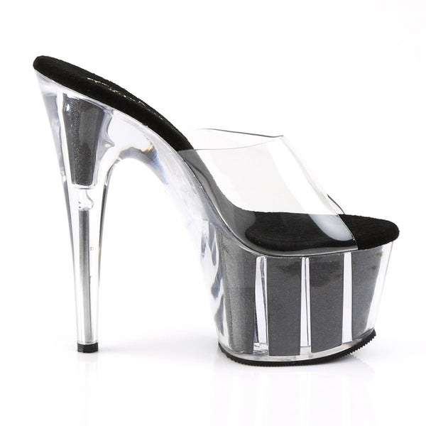 Hot Glitter Platform Slip On Mule Stripper Stiletto High Heels Shoes Pleaser Pleaser ADORE/701G