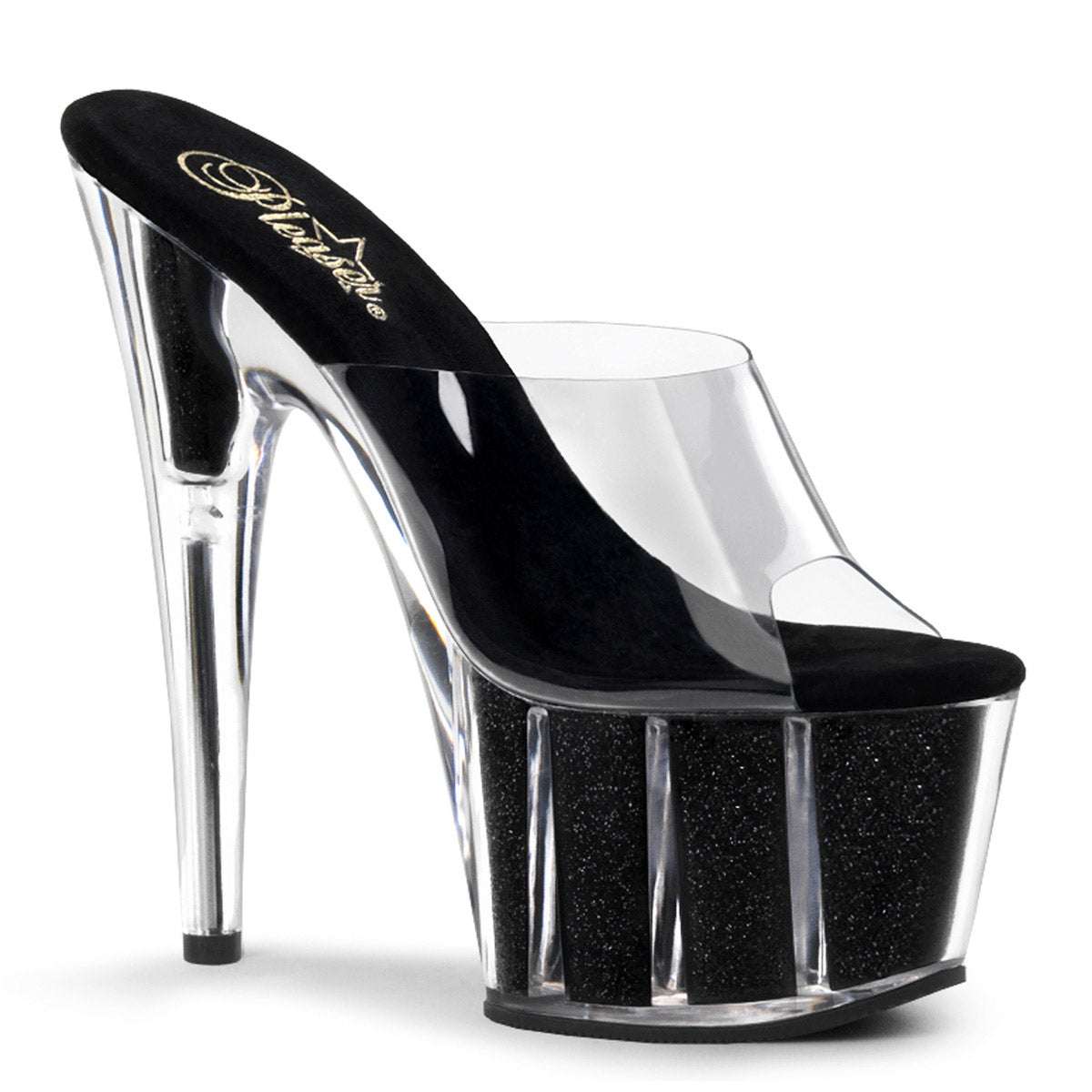 Hot Glitter Platform Slip On Mule Stripper Stiletto High Heels Shoes Pleaser Pleaser ADORE/701G Main image