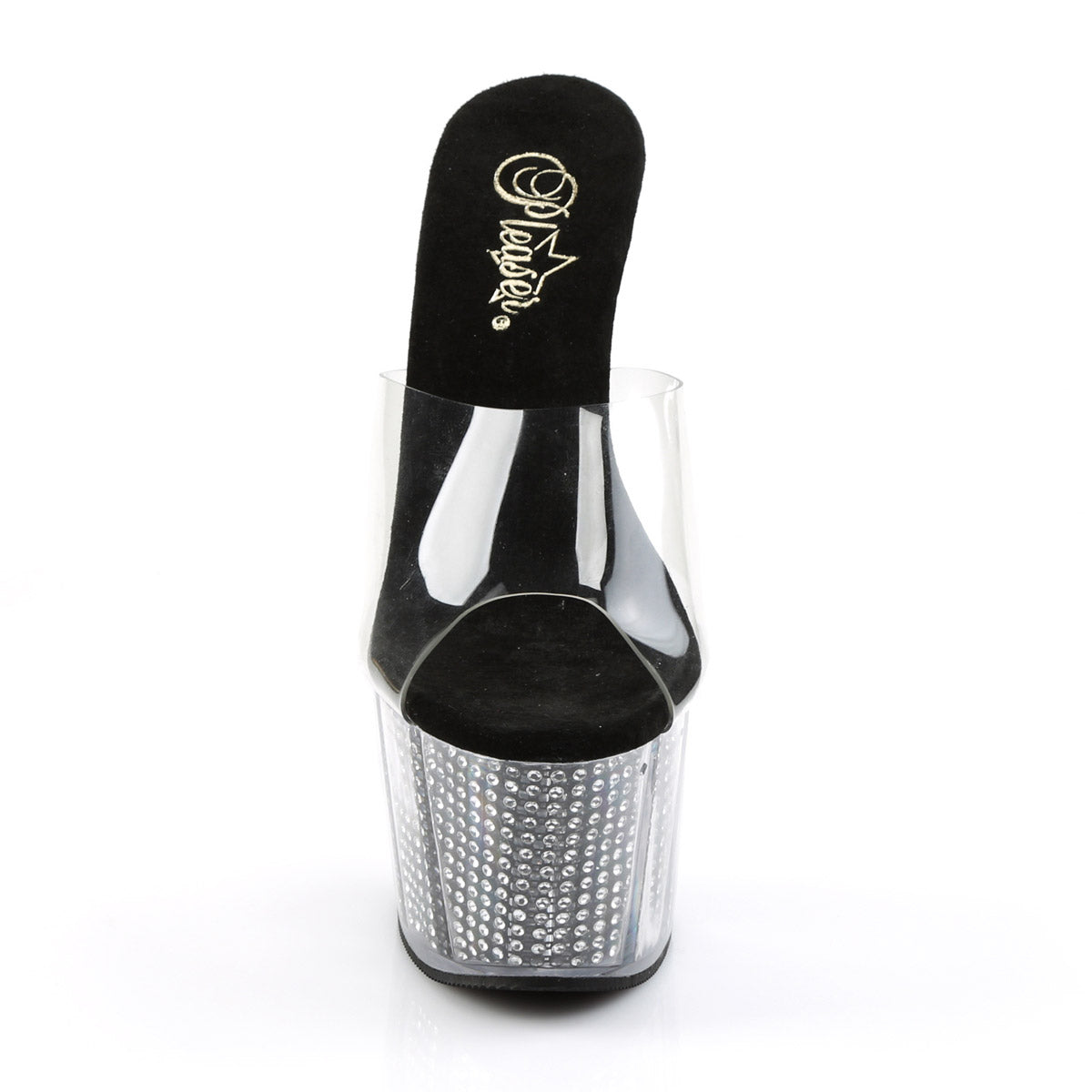 Pleaser Adore-701SRS 7" Heel, 2.75" Platform Rhinestone-Fill Slide Secondary image