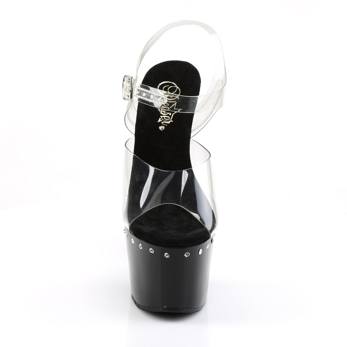 Pleaser Sexy Rhinestone Line Platform Stiletto Ankle Strap High Heels Shoes ADORE/708LS Secondary image