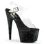7" Heel, 2 3/4" PF Ankle Strap Sandal W/Mini Glitters Pleaser Pleaser ADORE/708MG