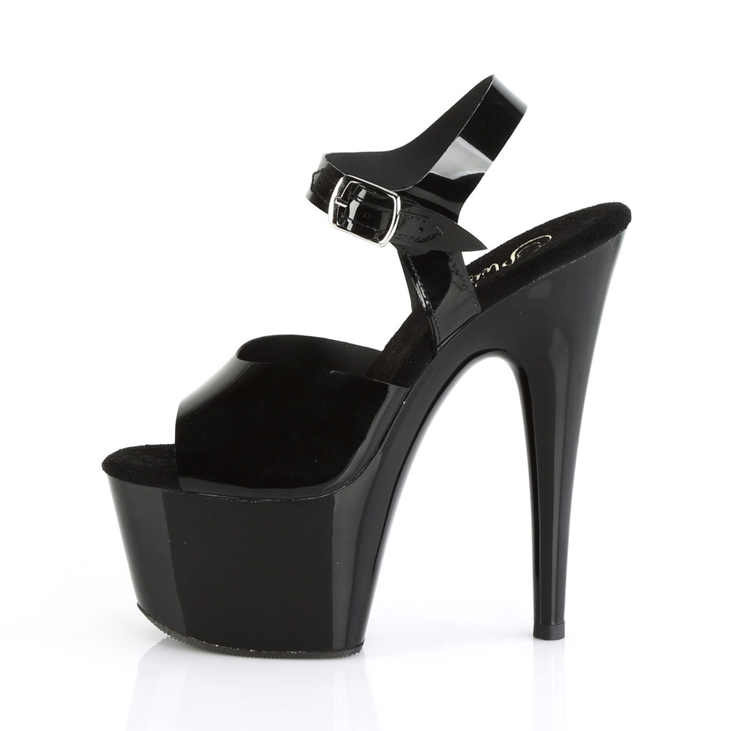 7" Heel, 2 3/4" PF Ankle Strap Sandal Pleaser Pleaser ADORE/708N