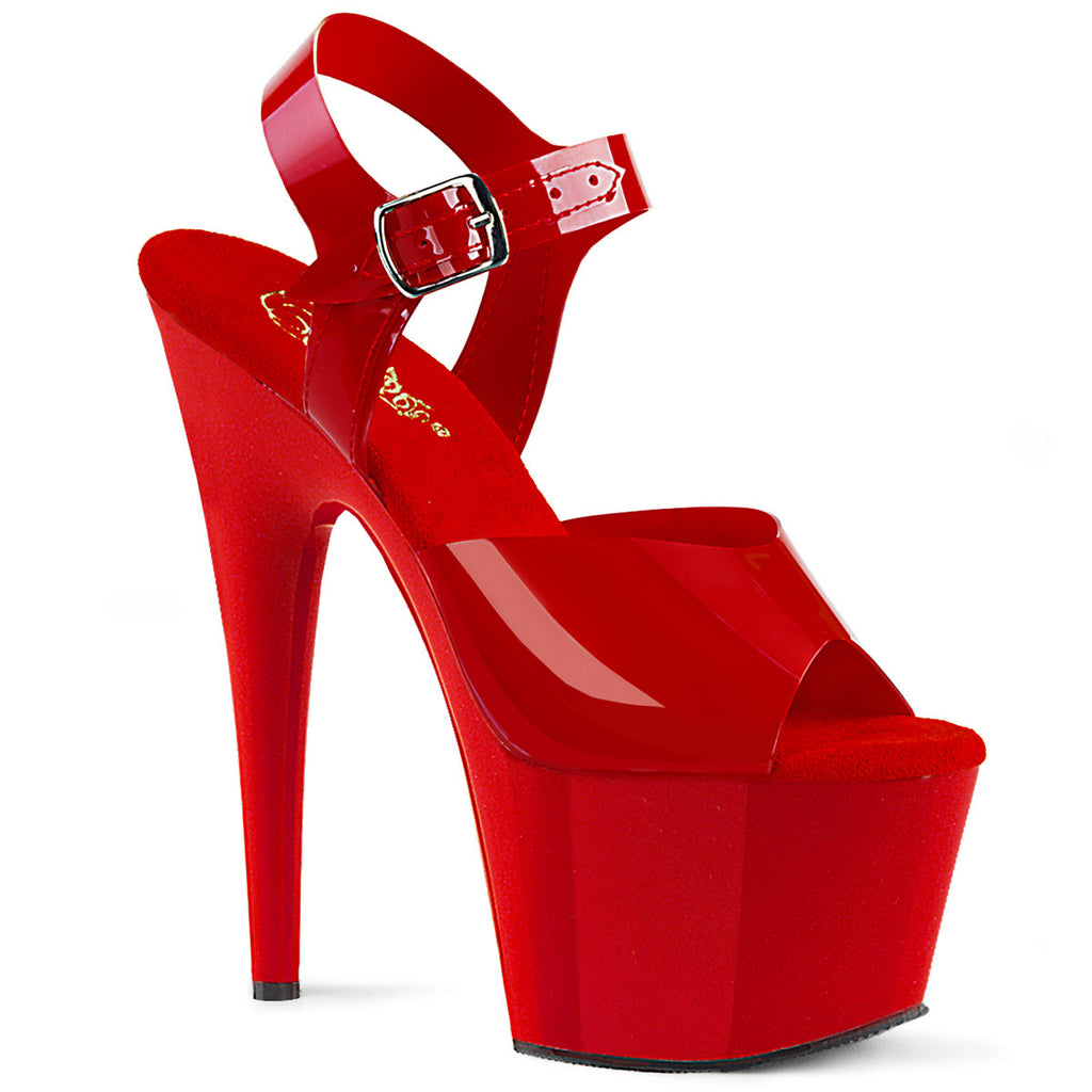 7" Heel, 2 3/4" PF Ankle Strap Sandal Pleaser Pleaser ADORE/708N
