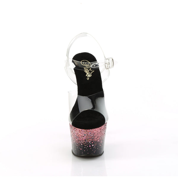 7" Heel, 2 3/4" Pf Ankle Strap Sandal Pleaser Pleaser ADORE/708SS
