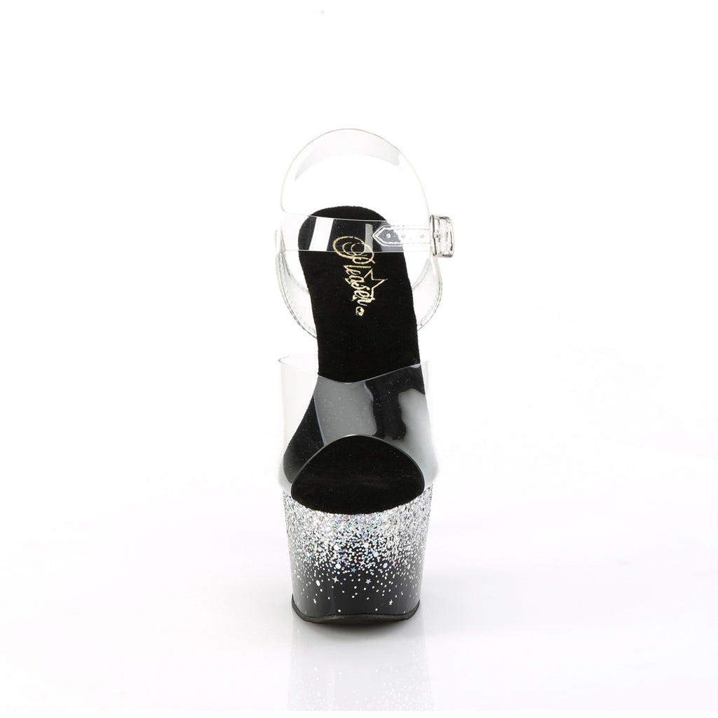 7" Heel, 2 3/4" Pf Ankle Strap Sandal Pleaser Pleaser ADORE/708SS