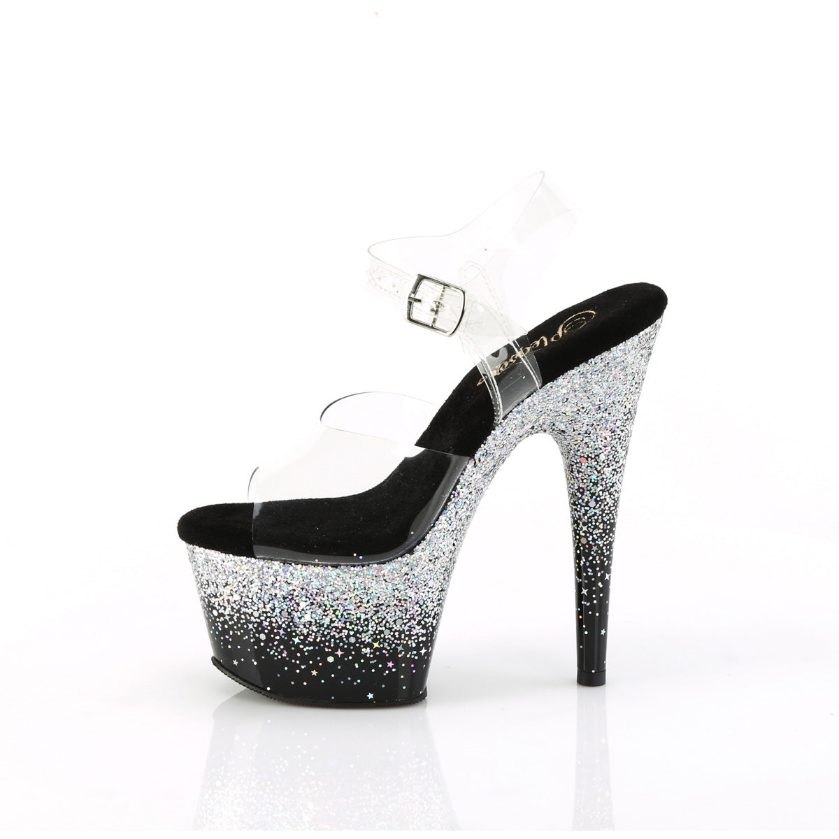 7" Heel, 2 3/4" Pf Ankle Strap Sandal Pleaser Pleaser ADORE/708SS