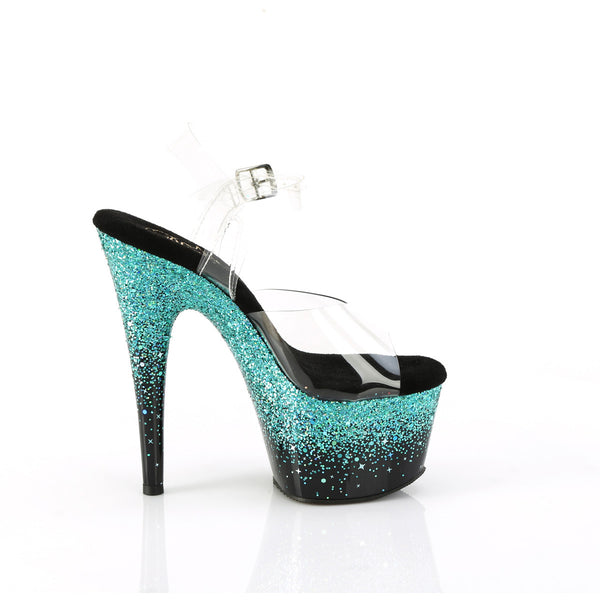 7" Heel, 2 3/4" Pf Ankle Strap Sandal Pleaser Pleaser ADORE/708SS