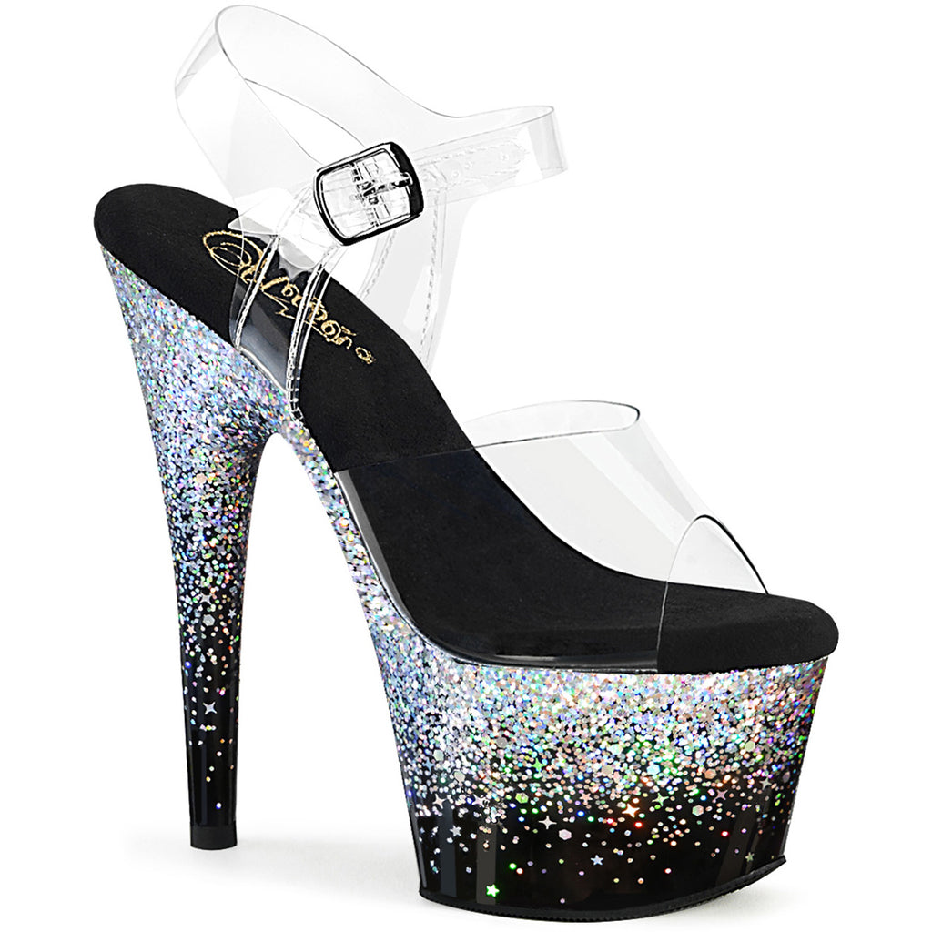 7" Heel, 2 3/4" Pf Ankle Strap Sandal Pleaser Pleaser ADORE/708SS