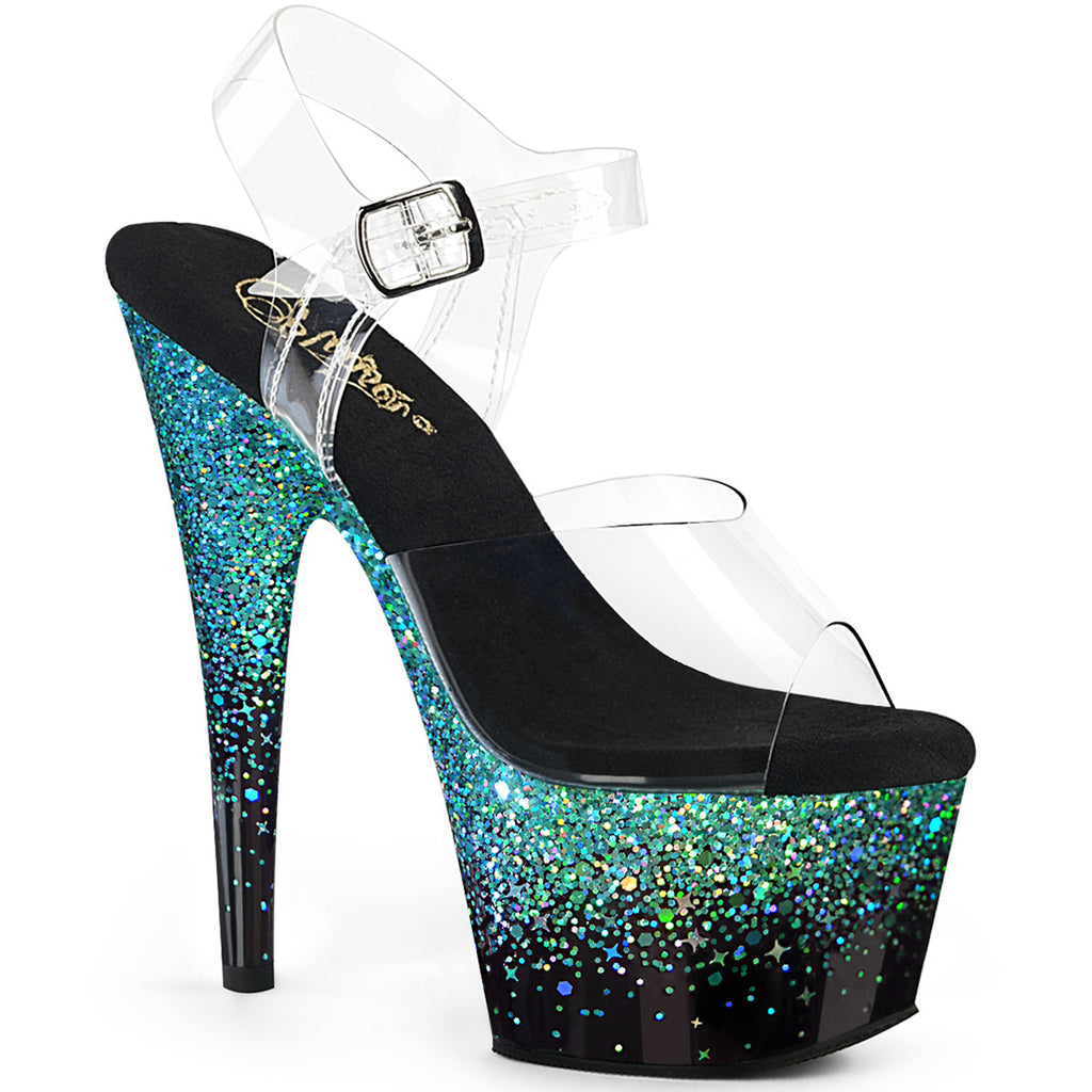 7" Heel, 2 3/4" Pf Ankle Strap Sandal Pleaser Pleaser ADORE/708SS