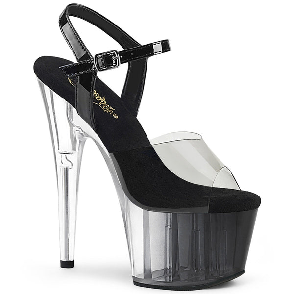 7" Heel, 2" PF Ombre Ankle Strap Sandal Pleaser Pleaser ADORE/708T/1