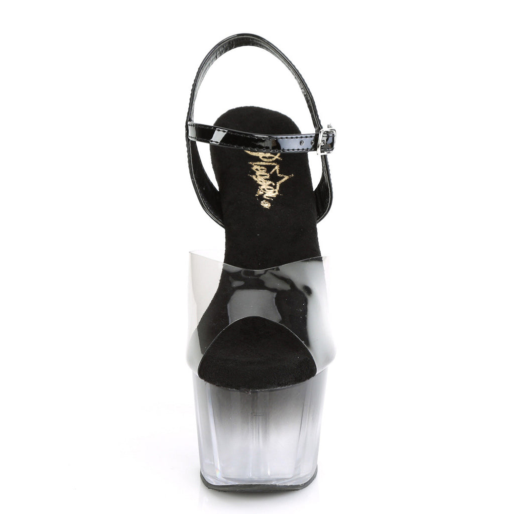 7" Heel, 2" PF Ombre Ankle Strap Sandal Pleaser Pleaser ADORE/708T/2