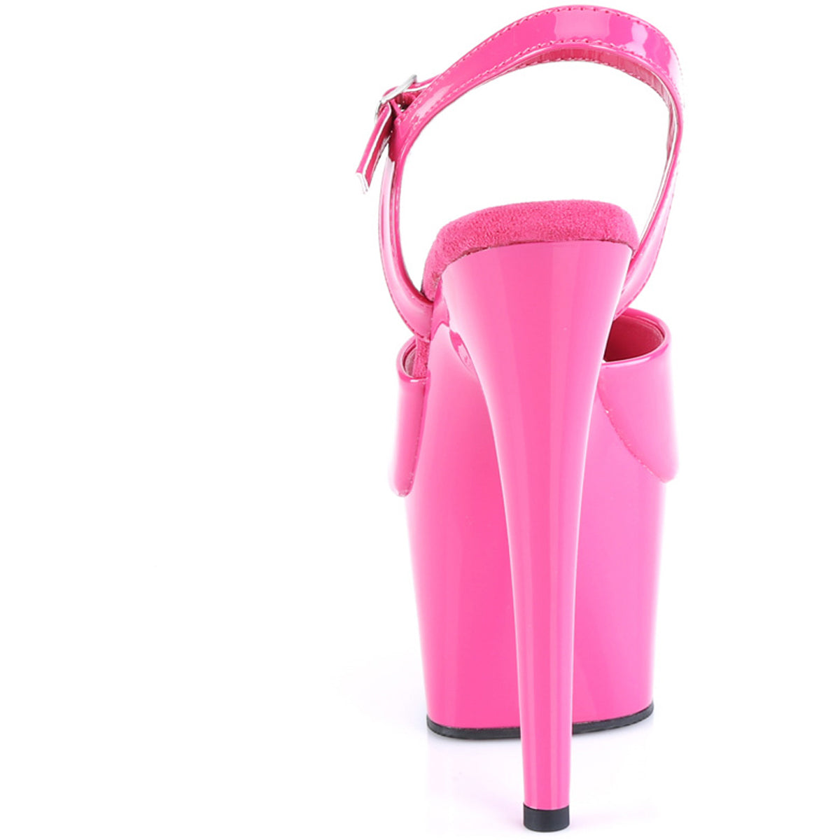 7" Heel, 2 3/4" Pf Ankle Strap Sandal Pleaser  ADO709/HP/M