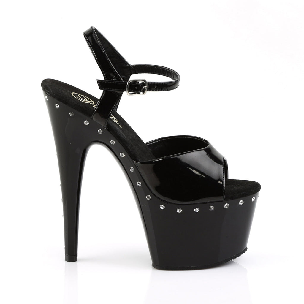 Bejeweled Platform Stilettos Ankle Strap Stripper High Heels Shoes Pleaser Pleaser ADORE/709LS