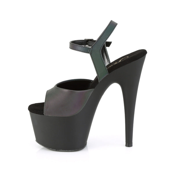 7" Heel, 2 3/4" Pf Ankle Strap Sandal Pleaser Pleaser ADORE/709REFL