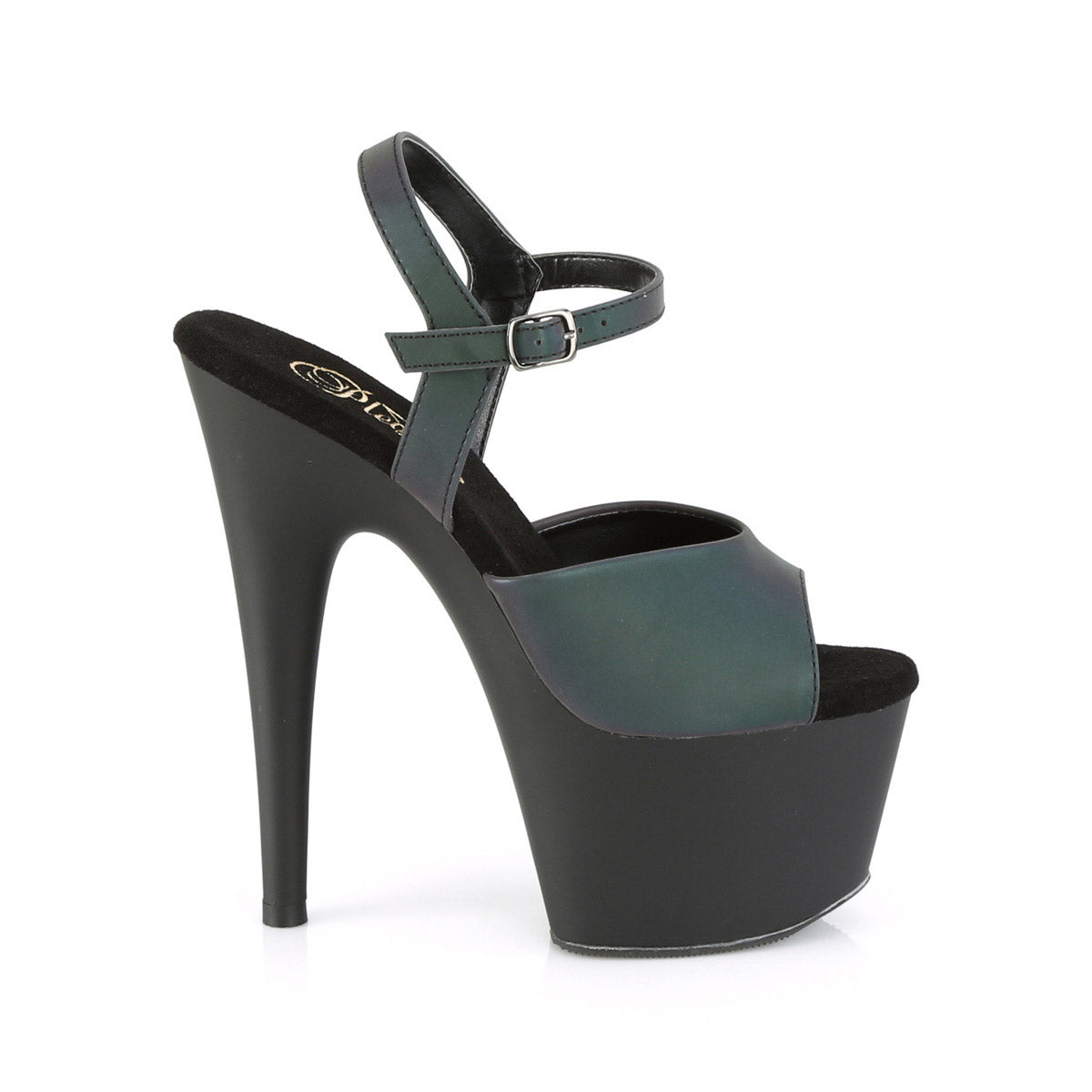 7" Heel, 2 3/4" Pf Ankle Strap Sandal Pleaser Pleaser ADORE/709REFL