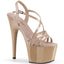 7" Heel, 2 3/4" Pf Criss Cross Strap Sandal Pleaser Pleaser ADORE/713
