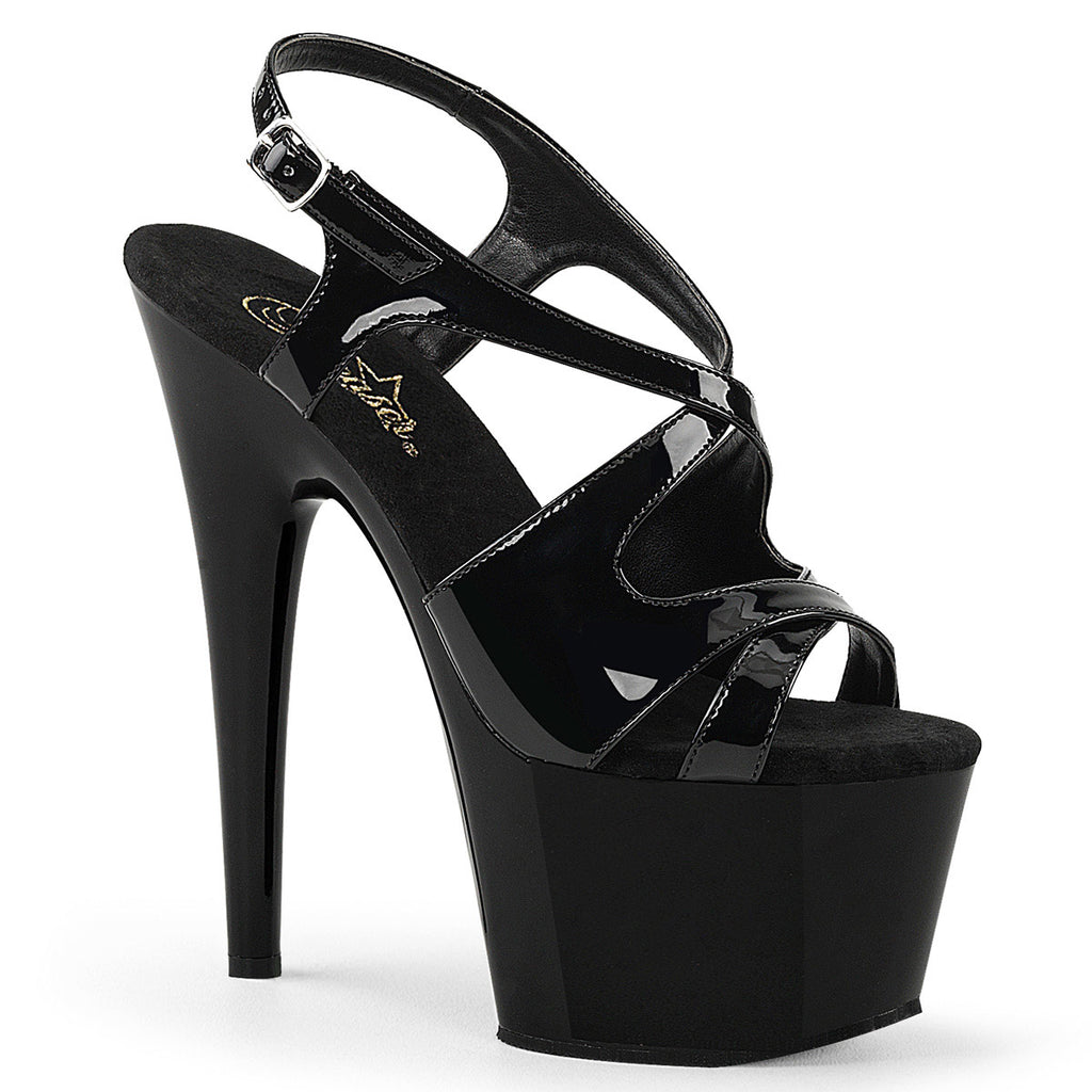 7" Heel, 2 3/4" PF Criss Cross Slingback Sandal Pleaser Pleaser ADORE/730
