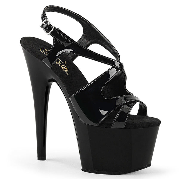 7" Heel, 2 3/4" PF Criss Cross Slingback Sandal Pleaser Pleaser ADORE/730