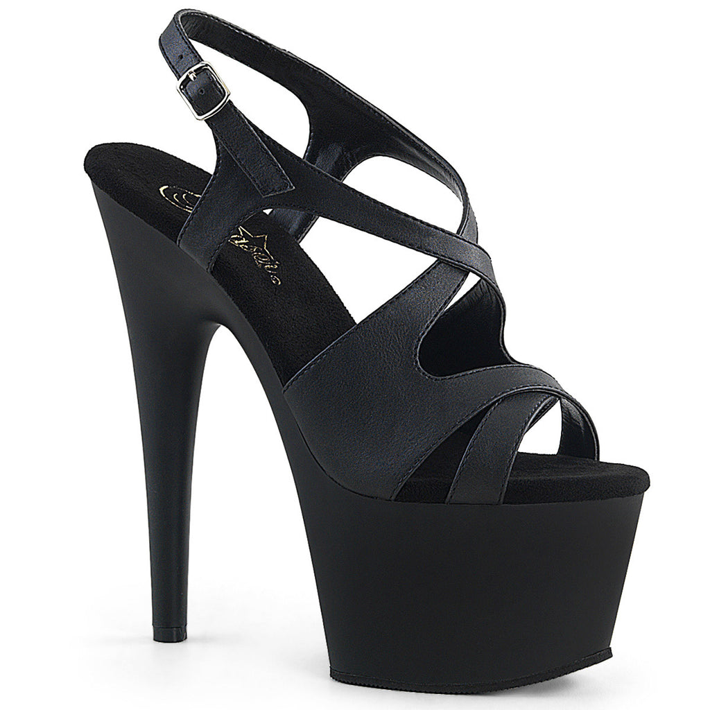 7" Heel, 2 3/4" PF Criss-Cross Sling Back Sandal Pleaser Pleaser ADORE/730