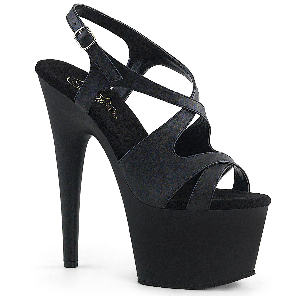 7" Heel, 2 3/4" PF Criss-Cross Sling Back Sandal Pleaser Pleaser ADORE/730