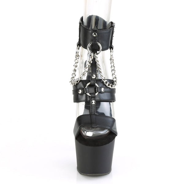 7" Heel, 2 3/4" Pf Strappy T-strap Sandal Pleaser Pleaser ADORE/761