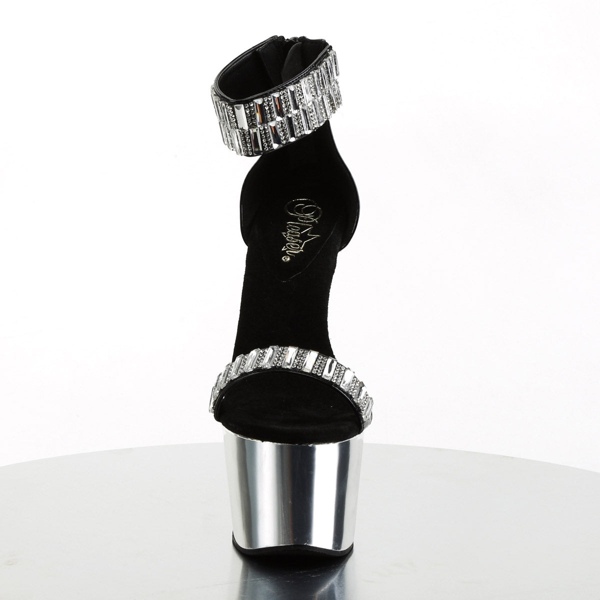 Pleaser 7 Inch Heel, 2 3/4 Inch Platform Rhinestone Ankle Strap Sandal Secondary image