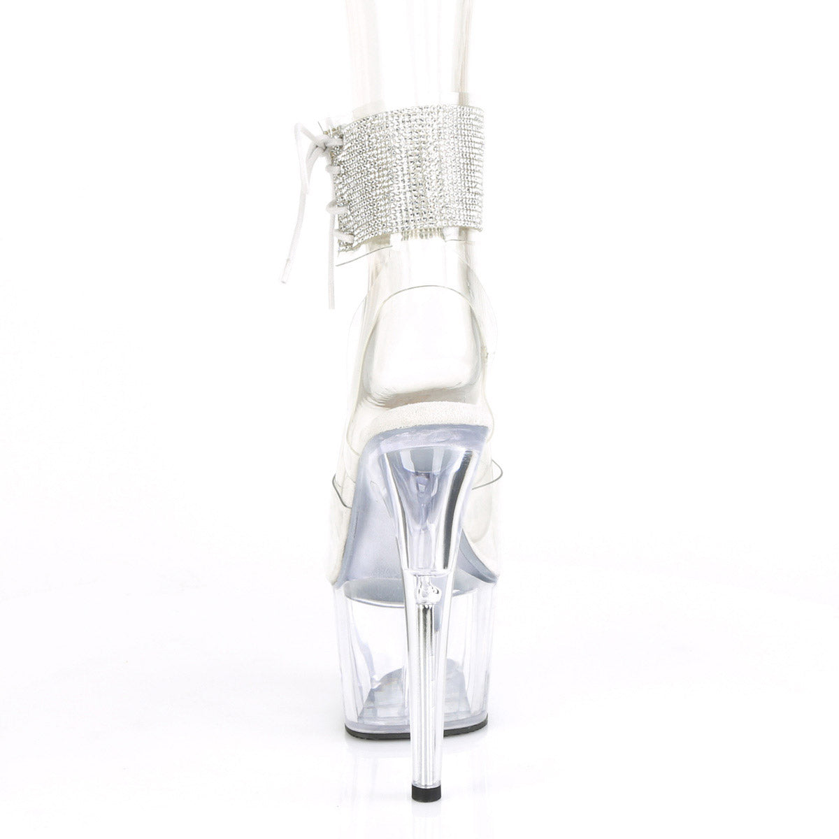 7" Heel, 2" PF Ankle Cuff Sandal w/RS Pleaser Pleaser ADORE/791/2RS