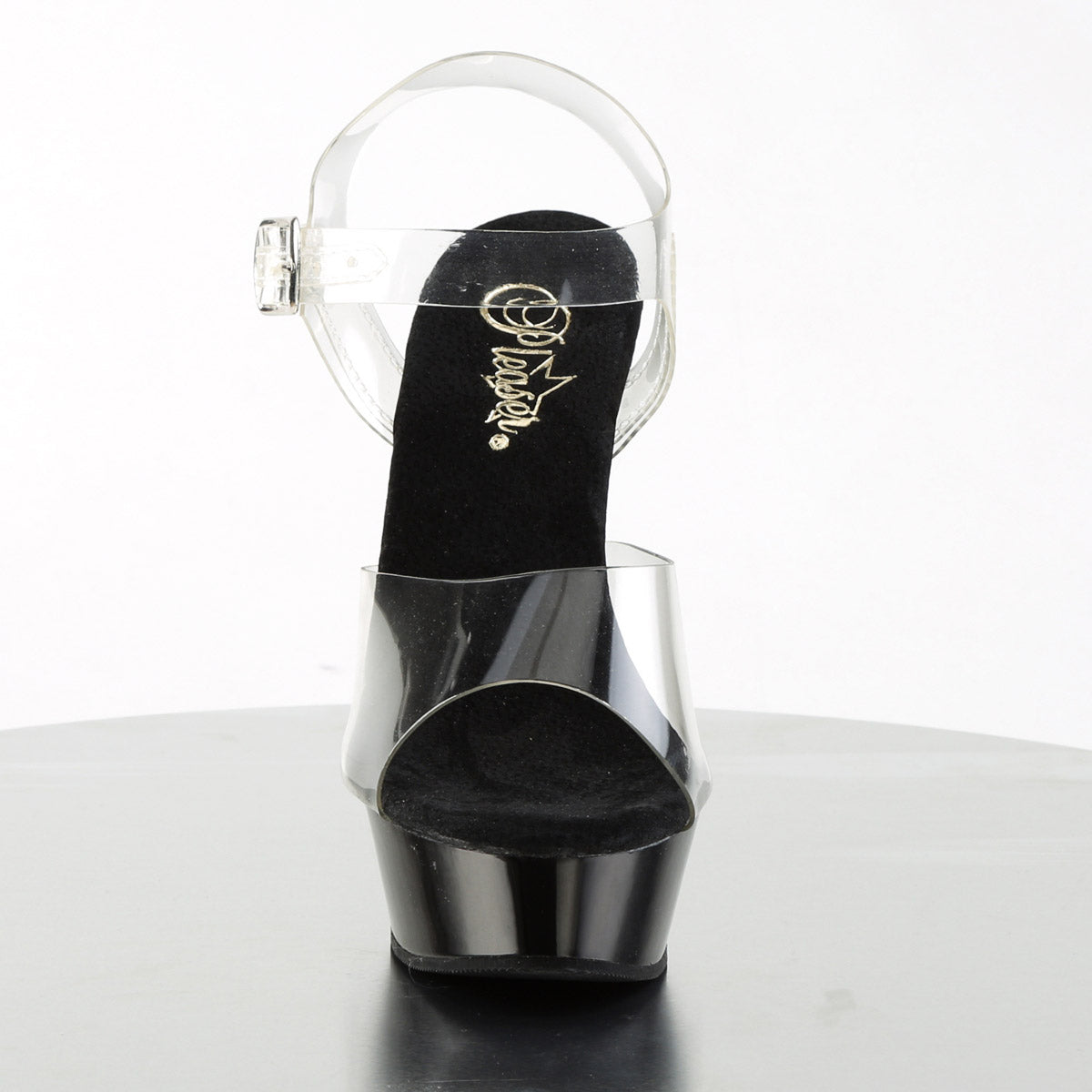 Sexy Platform Stiletto Clear Ankle Straps Peep Toe High Heels Shoes Pleaser Pleaser ALLURE/608
