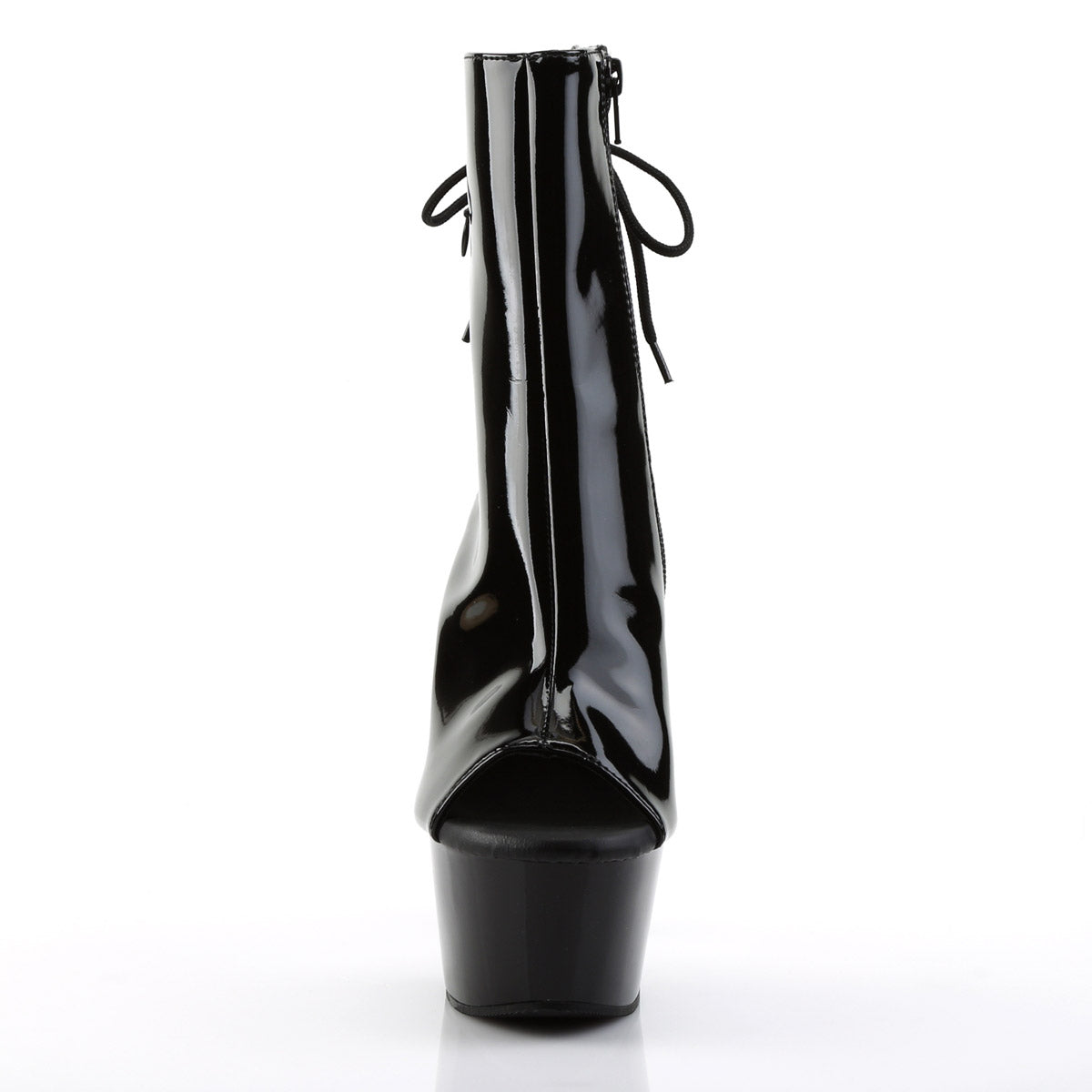 6" Heel, 2 1/4" Pf Open Toe/heel Ankle Boot, Side Zip Pleaser Pleaser ASPIRE/1018