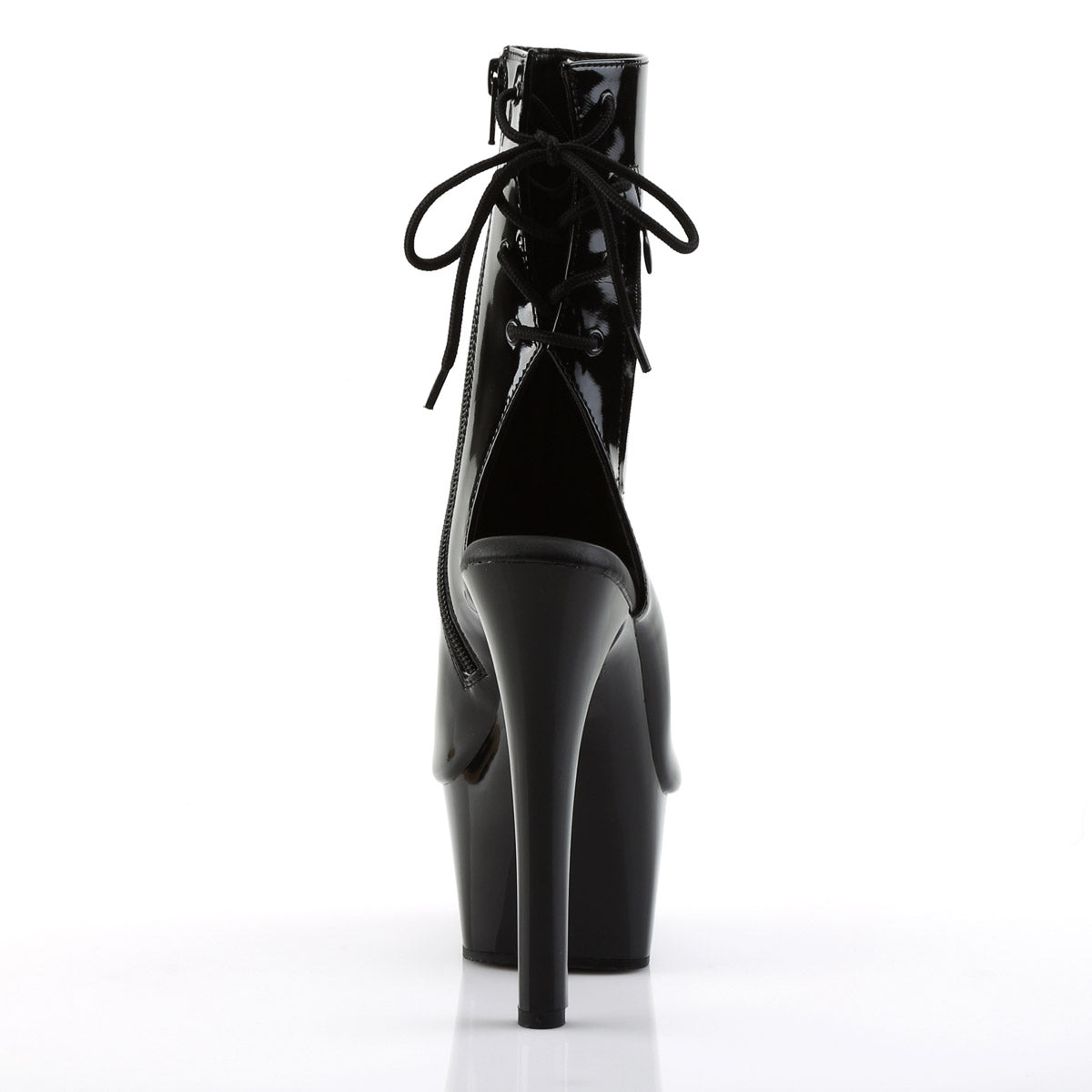 6" Heel, 2 1/4" Pf Open Toe/heel Ankle Boot, Side Zip Pleaser Pleaser ASPIRE/1018